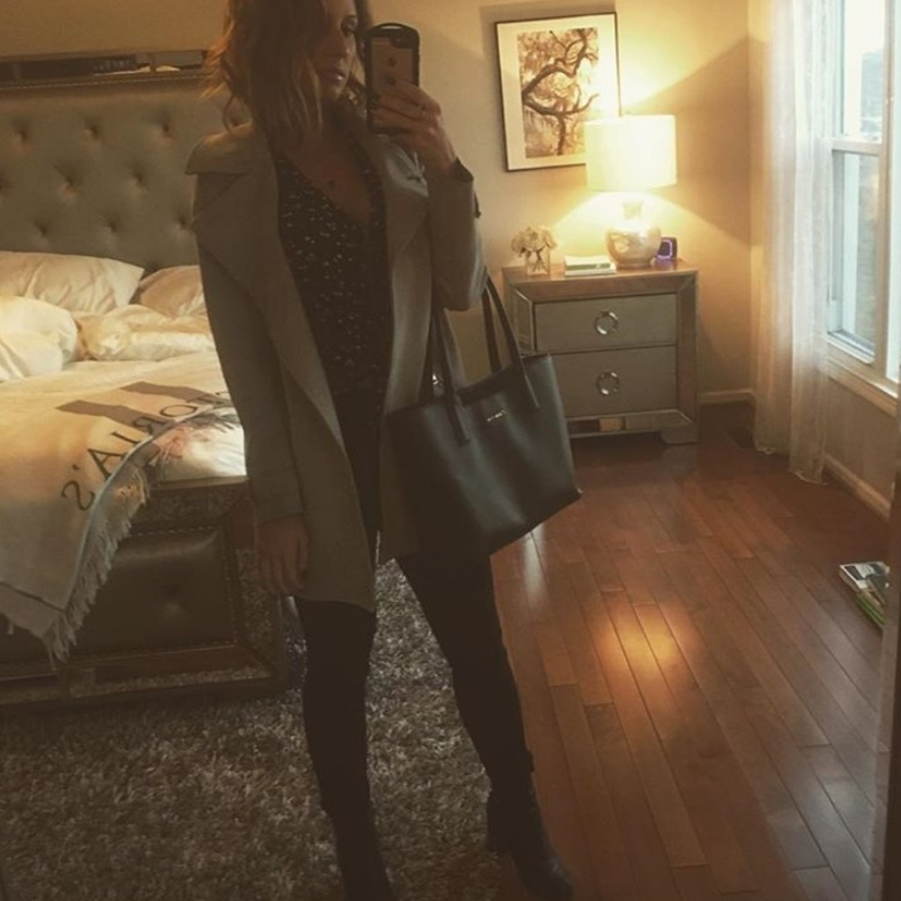 Light grey suede jacket